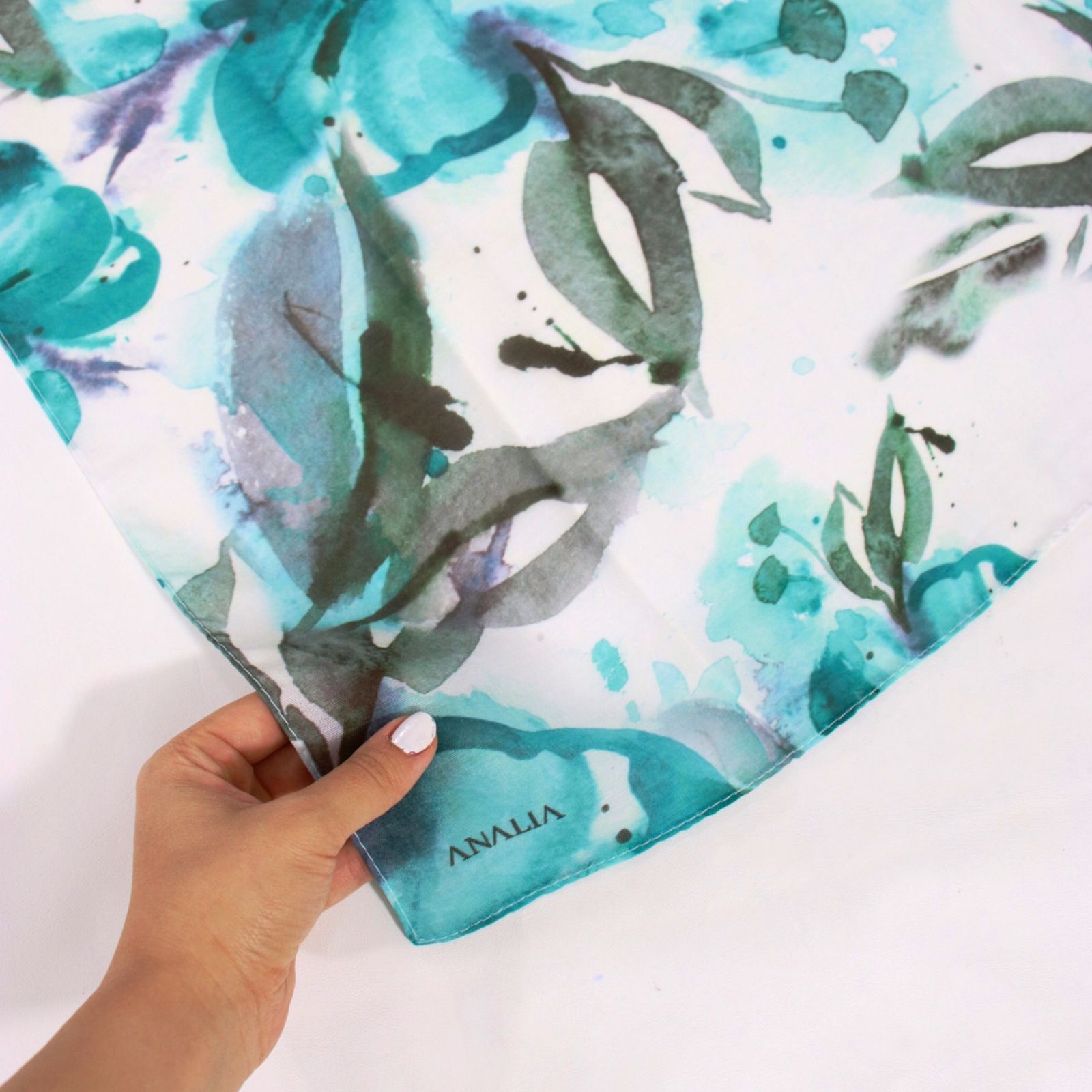 شال زنانه مدل نخی مزونی طرح بهار کد 2355 - - 24