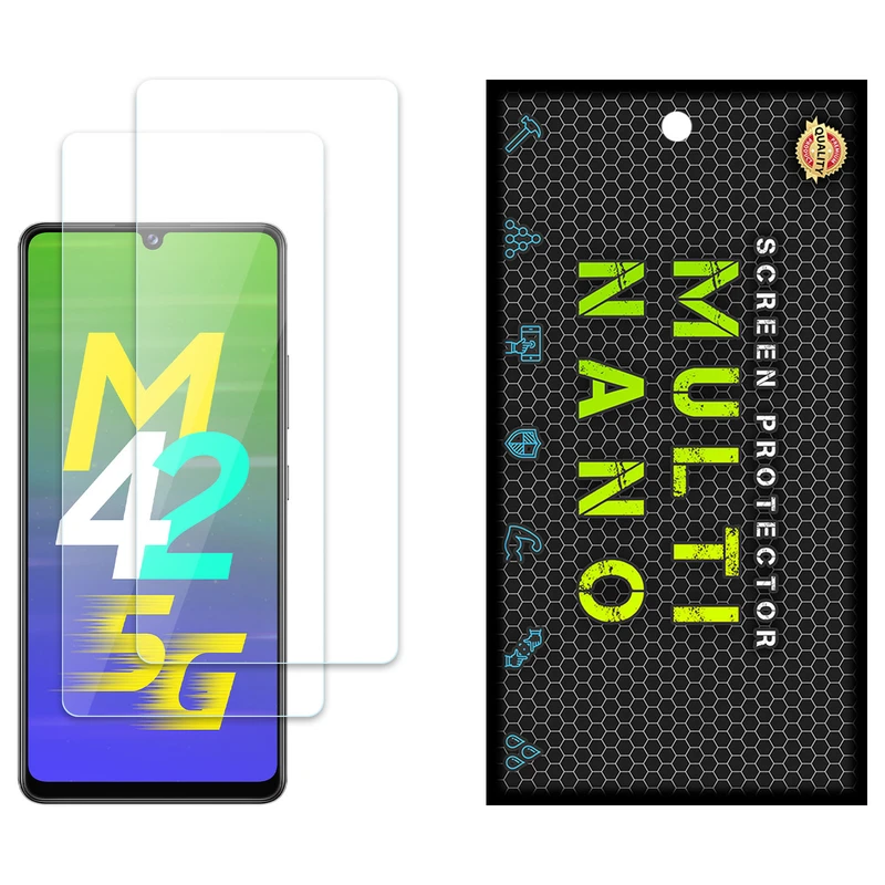محافظ صفحه نمایش مولتی نانو مدل X-S2N مناسب برای گوشی موبایل سامسونگ Galaxy M42 بسته دو عددی