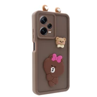 کاور عروسکی مدل TeddyBear مناسب برای گوشی موبایل شیائومی Redmi Note 12 Pro Plus