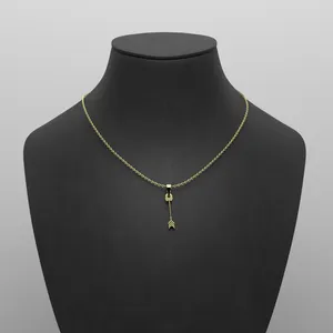 گردنبند طلا 18 عیار زنانه مدوپد مدل تیر کد R2-1-1053