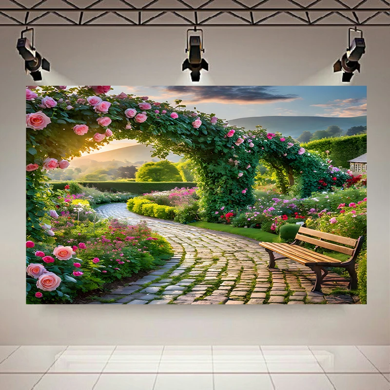 استیکر طرح باغ پرگل مدل دروازه بهشتی کد PD20839