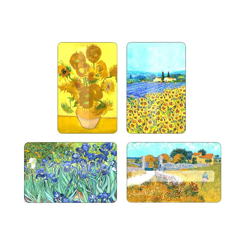 استیکر کارت مدل ونگوگ کد v16  مجموعه 4 عددی