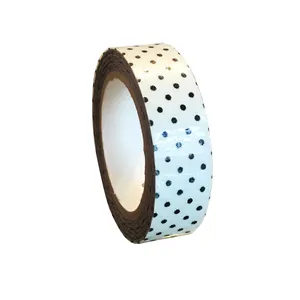 چسب نواری طرح خال خالی مدل CHw03 عرض 1.5 سانتی متر