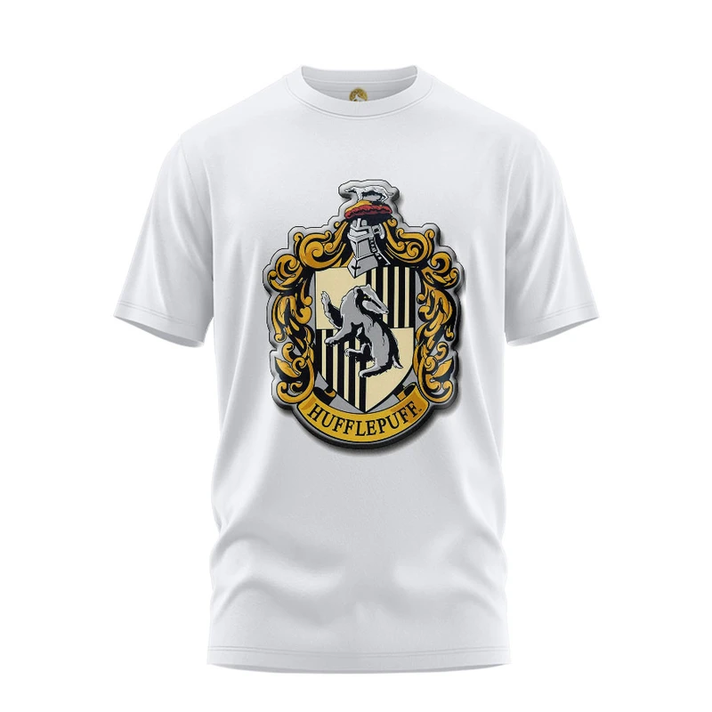 تی شرت آستین کوتاه زنانه هومرو مدل  TW142 طرح هری پاتر هافلپاف
