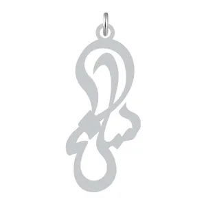 آویز گردنبند نقره کرابو طرح سلنا مدل Kn2-889