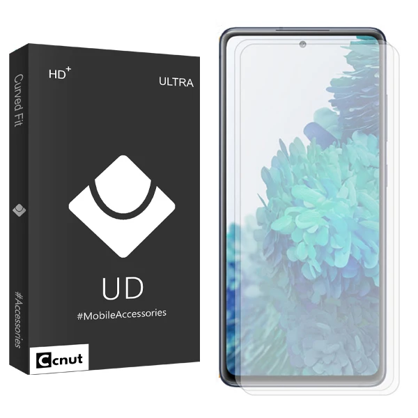 محافظ صفحه نمایش شیشه ای کوکونات مدل UDB Curve مناسب برای گوشی موبایل سامسونگ Galaxy S21 FE بسته دو عددی