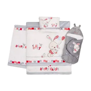سرویس خواب چهار تکه نوزاد  طرح خرگوش مهربان