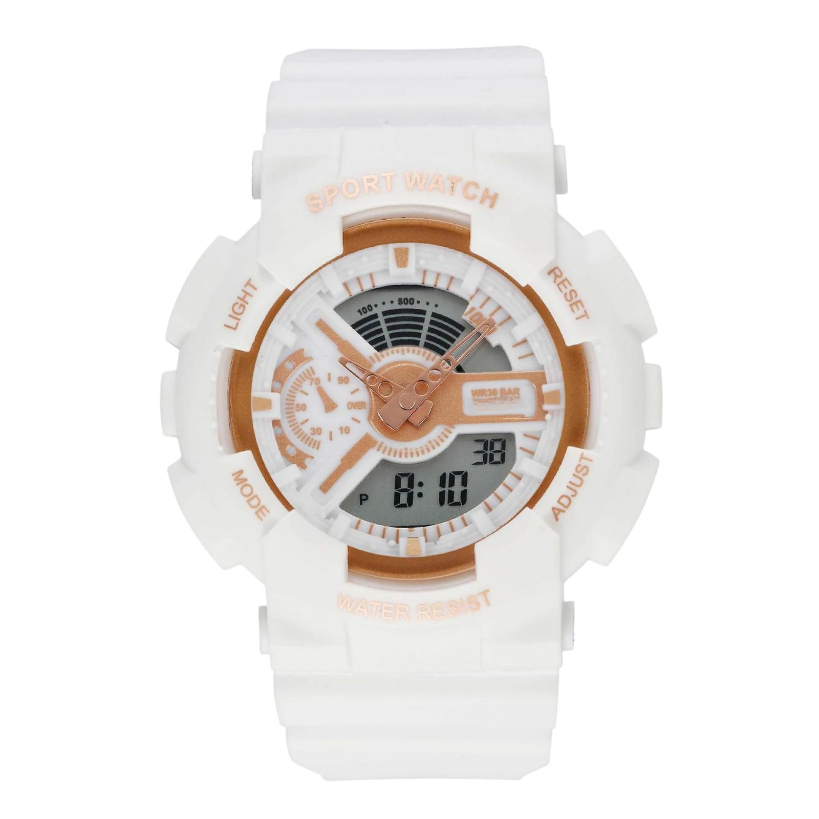 ساعت مچی عقربه ای مدل کوارتز دو زمانه کرنوگراف کد 01 -  - 1