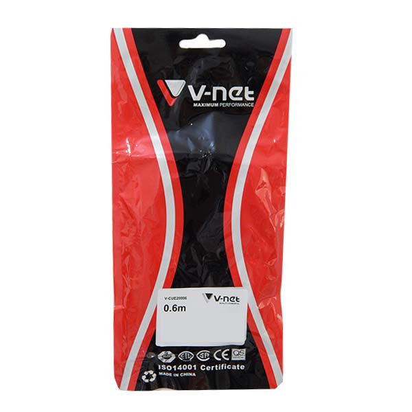 کابل افزایش طول USB2.0 وی نت مدل V-CUE20006 طول 0.6 متر