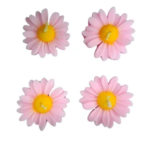 شمع شناور بدون‌بو مدل بابونه زمان اتمام 1 ساعت بسته ۴ عددی