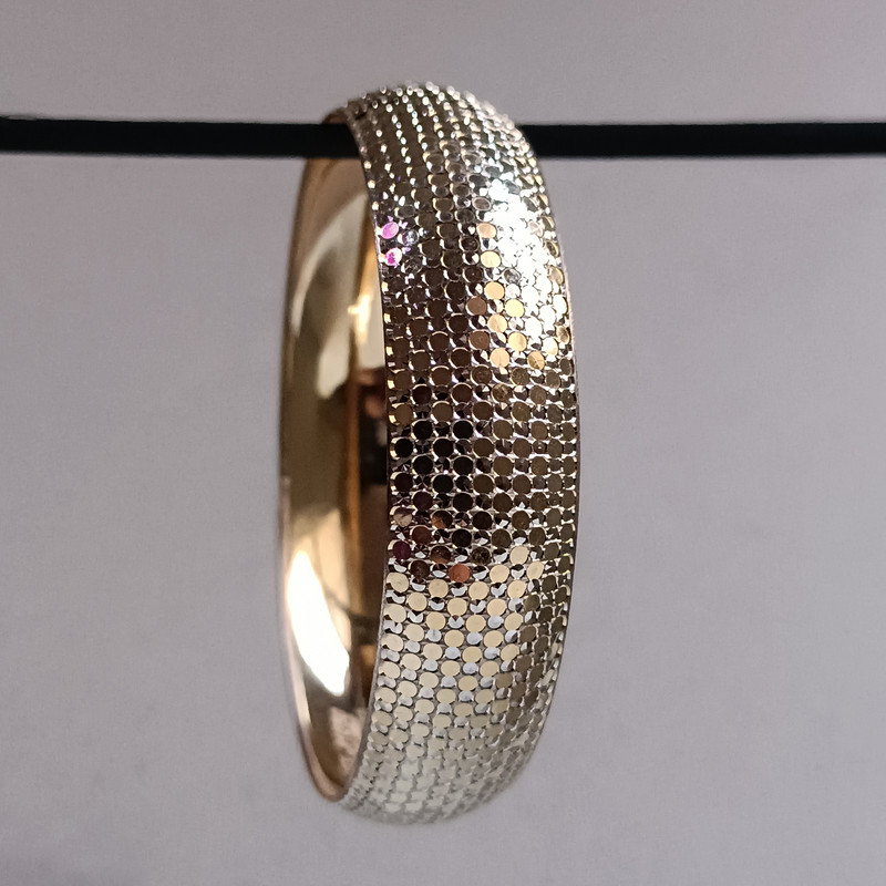 النگو طلا 18 عیار زنانه مدل تک پوش کد E412s2