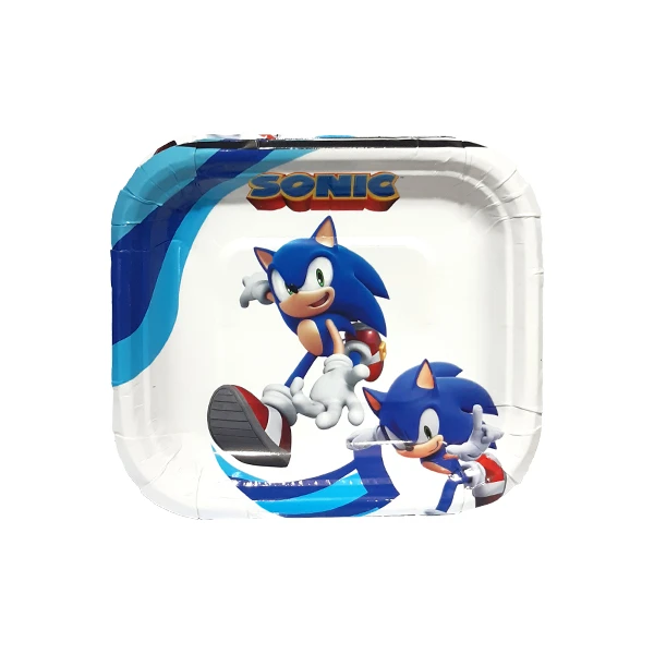 پیش دستی یکبار مصرف مدل سونیک کد SonicPlate2 مجموعه 10 عددی