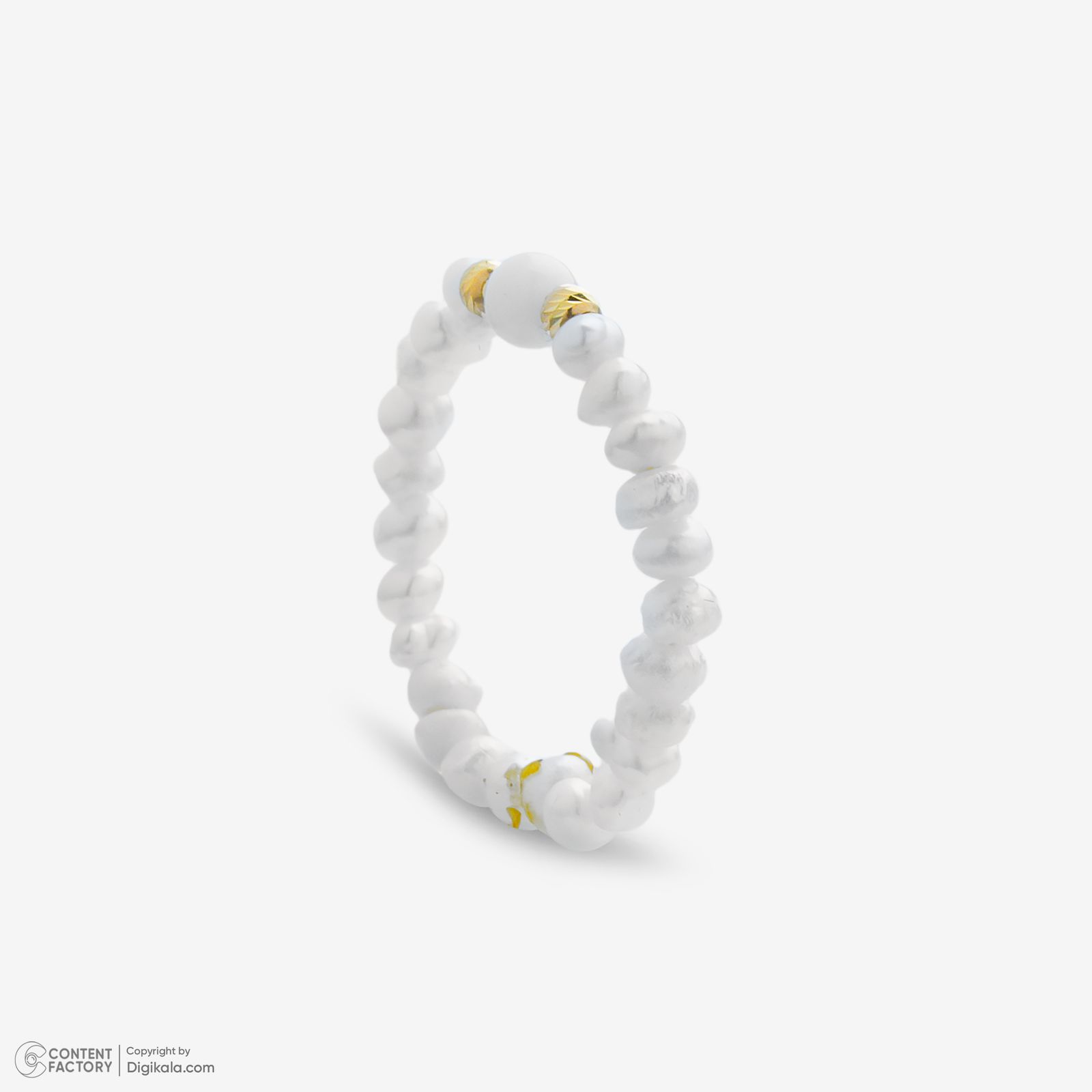 انگشتر طلا 18 عیار زنانه ناریا مدل مروارید سایز 56 -  - 4