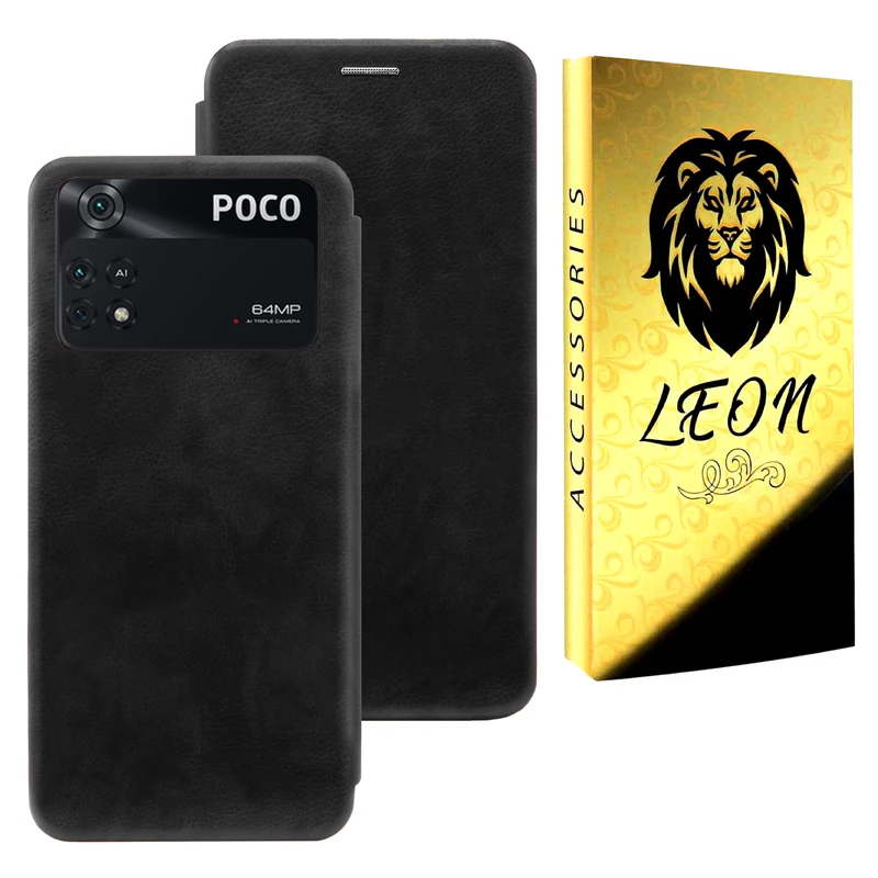 کیف کلاسوری لئون مدل pure Yo مناسب برای گوشی موبایل شیائومی Poco X4 Pro 