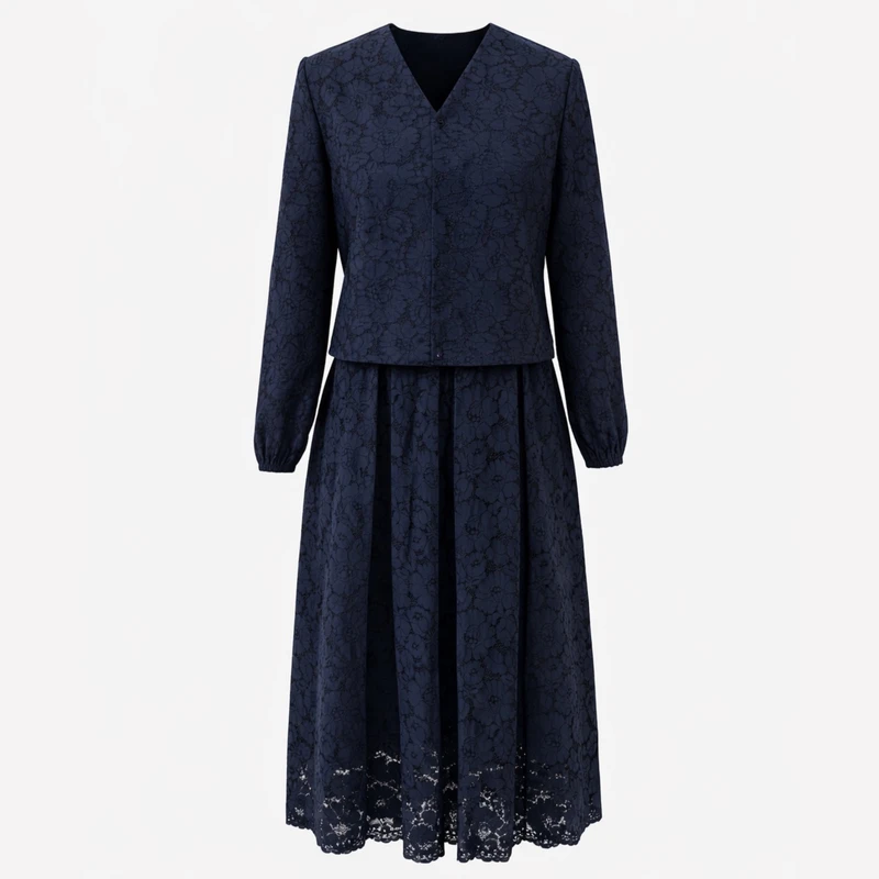 ست کت و دامن رسمی زنانه مدل دانتل