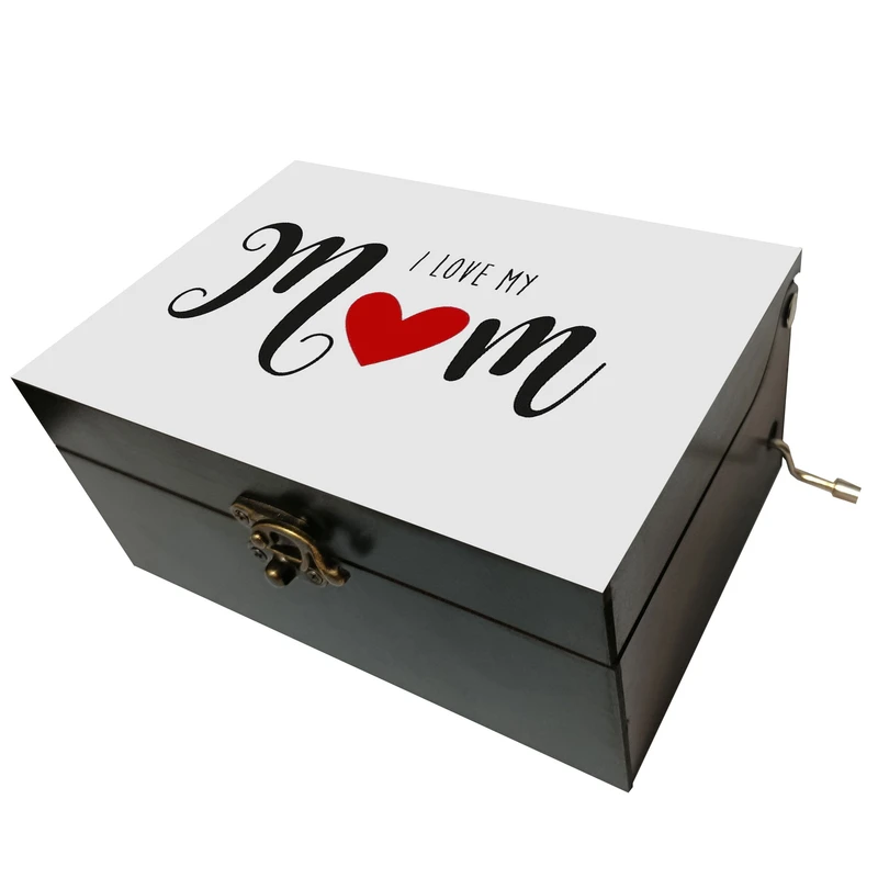 جعبه موزیکال مدل هندلی طرح مامان دوست دارم کد 1192