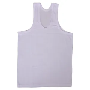 زیرپوش رکابی مردانه مدل نخ پنبه رنگ سفید