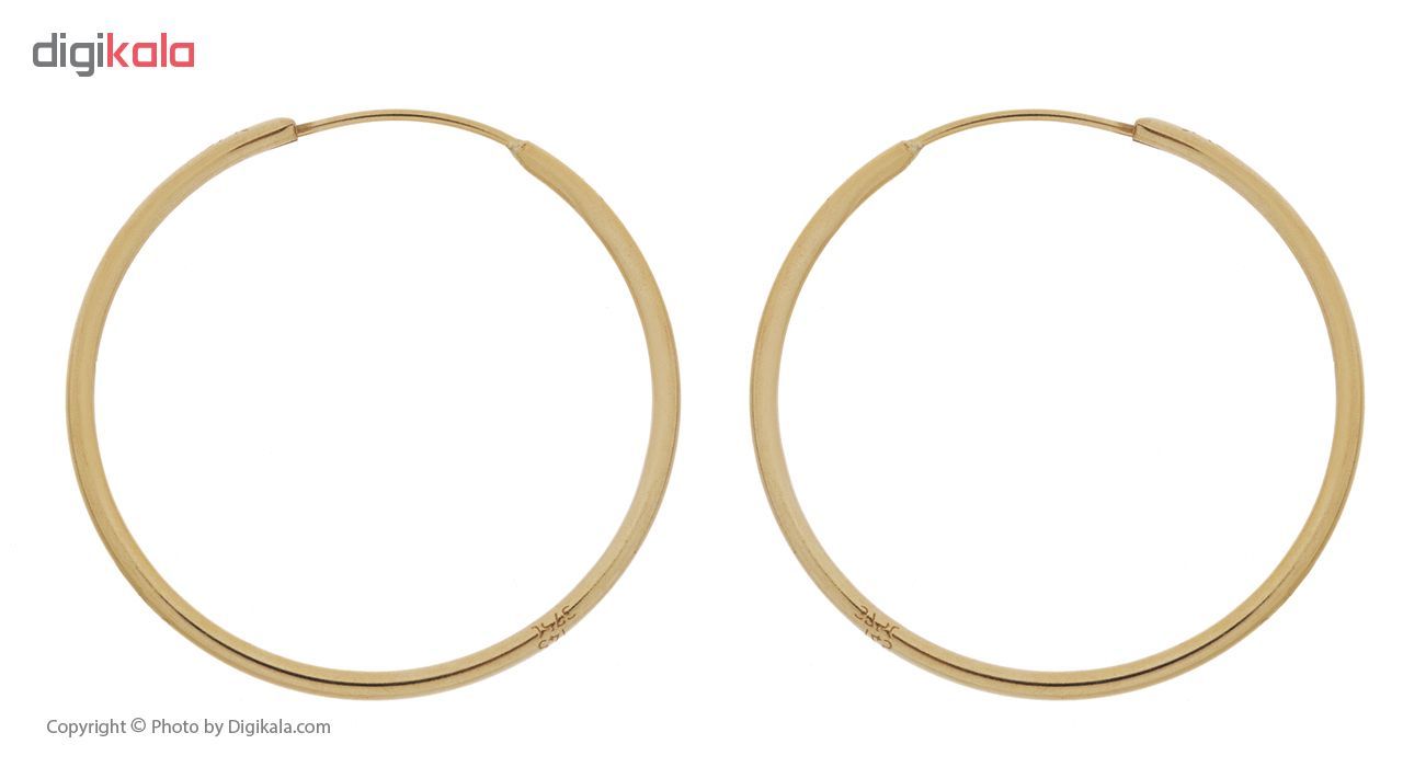 گوشواره طلا 18 عیار گوی گالری مدل G3 -  - 2
