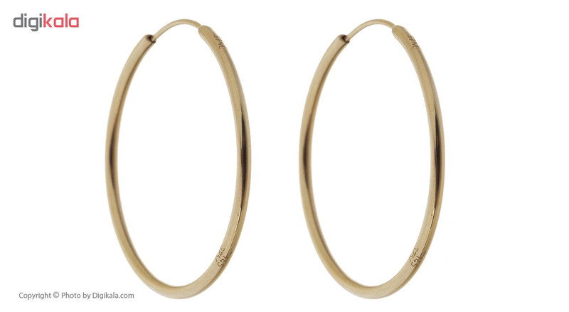 گوشواره طلا 18 عیار گوی گالری مدل G3 - 3