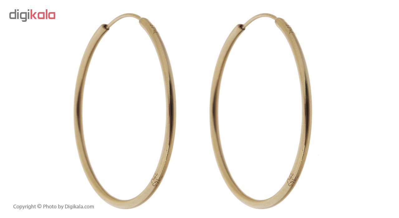 گوشواره طلا 18 عیار گوی گالری مدل G3 -  - 3