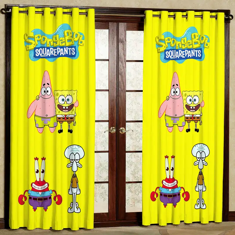 پرده مدل باب اسفنجی مخمل پانچی کد 4161 سایز 200x140 سانتی متر