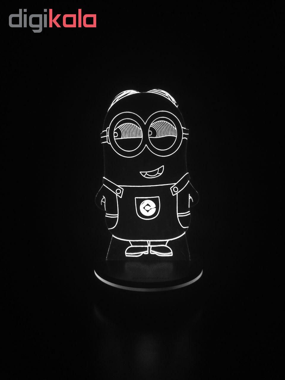چراغ خواب کودک پارسافن لیزر طرح کارتونی مینیون 16 رنگ ریموت دار