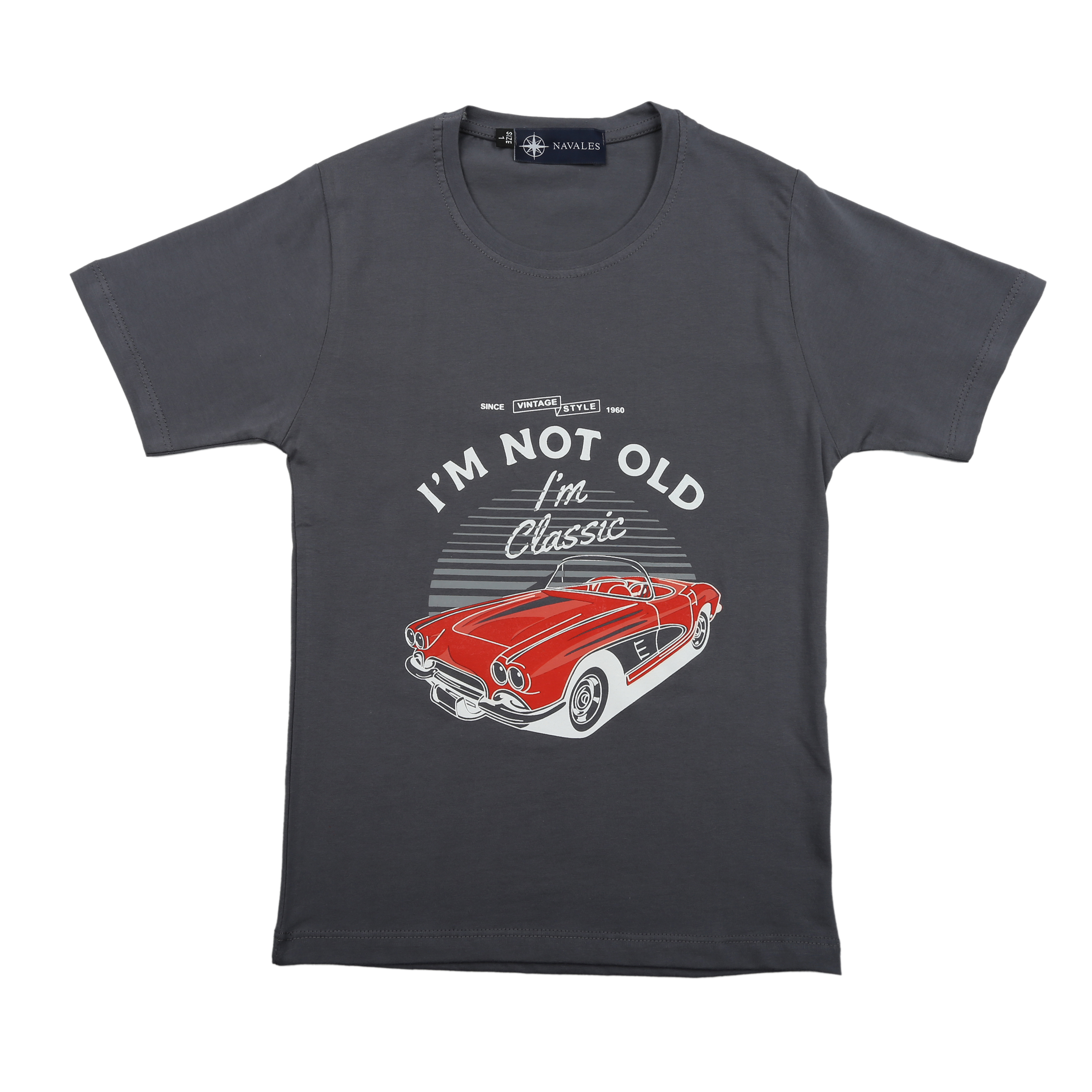 تی شرت پسرانه ناوالس مدل CLASSIC CAR