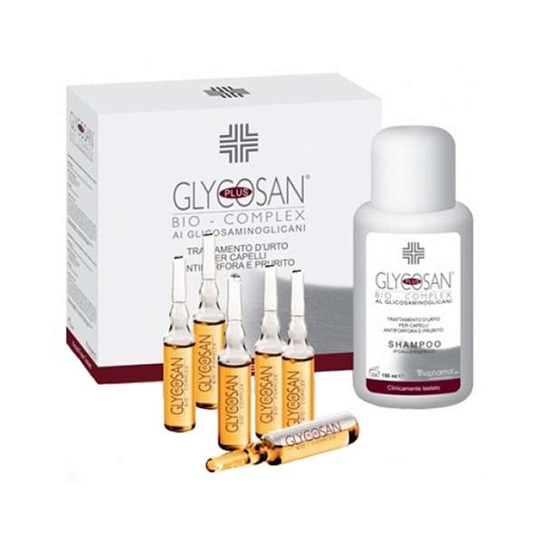 شامپو مو گلیکوزان مدل Hair Loss and Dandruff حجم 192 میلی لیتر به همراه لوسیون بسته 6 عددی