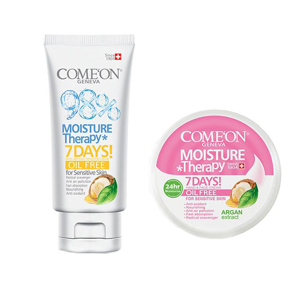 کرم مرطوب کننده کامان مدل Oil Free حجم 240 میلی لیتر به همراه کرم کامان مدل Oil Free حجم 75 میلی لیتر