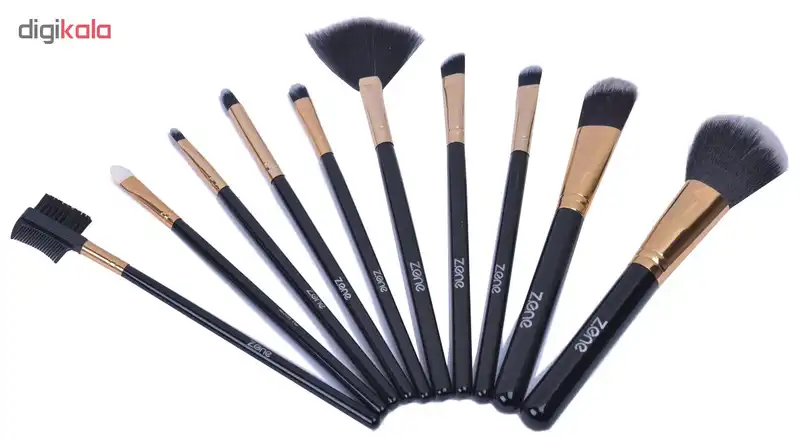 ست برس آرایشی زد وان مدل 341 مجموعه 10 عددی