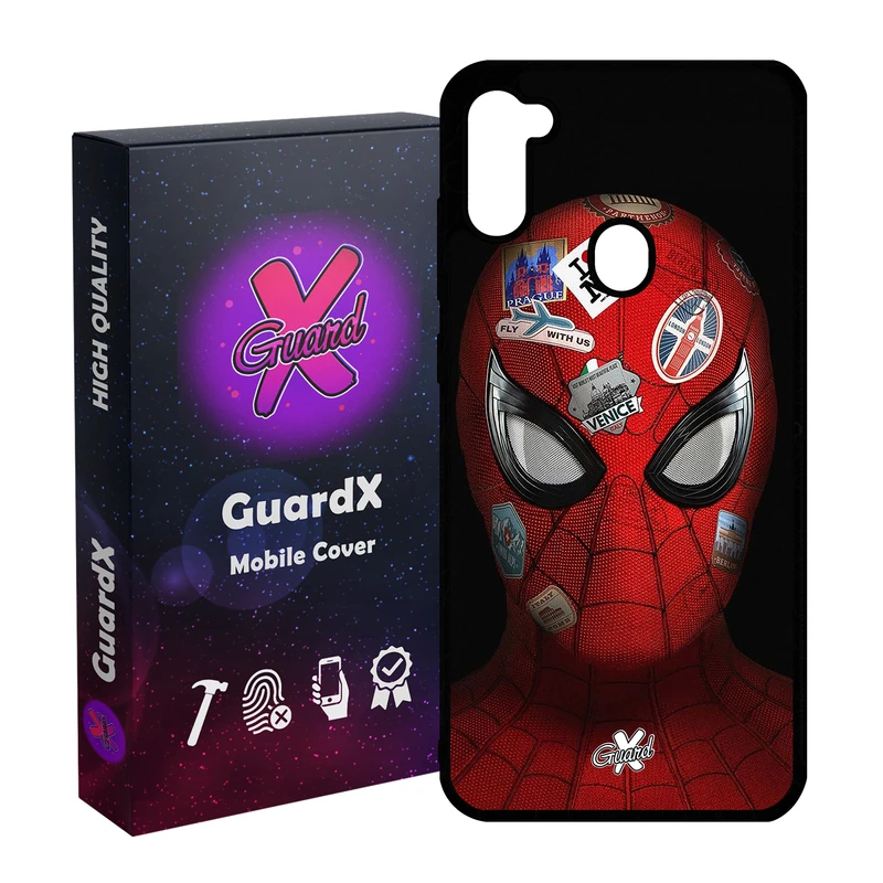 کاور گارد ایکس طرح Spider Man مدل Glass10033 مناسب برای گوشی موبایل سامسونگ Galaxy A11 / M11