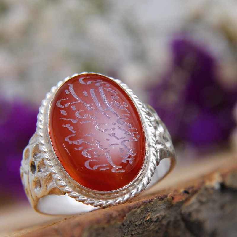 انگشتر نقره مردانه بازرگانی میلادی مدل عقیق نادعلی المظهر عجایب رکاب شبکه کد AM_0183 انگشتر نقره مردانه بازرگانی میلادی مدل عقیق نادعلی المظهر عجایب رکاب شبکه کد AM_0183