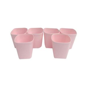 لیوان طرح مربع کد 001 بسته 6 عددی