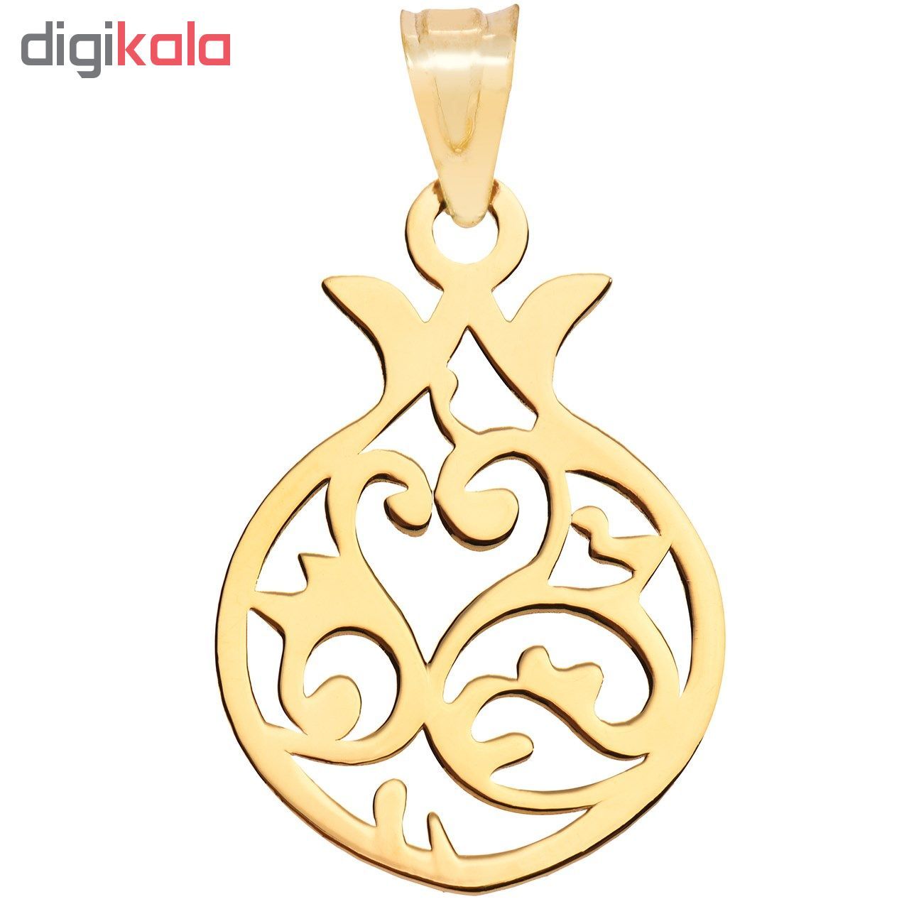 آویز گردنبند طلا 18عیار آریاگلد مدل R172 - - 2