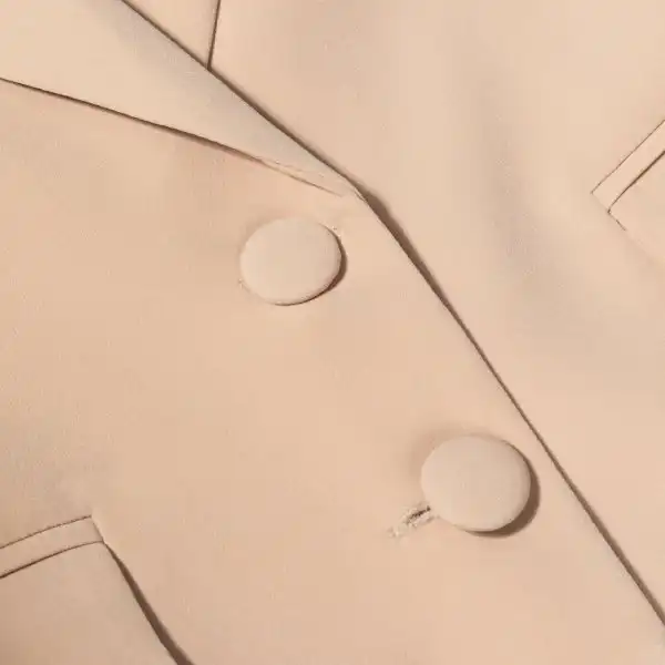 کت زنانه برنس مدل السانا رنگ کرم