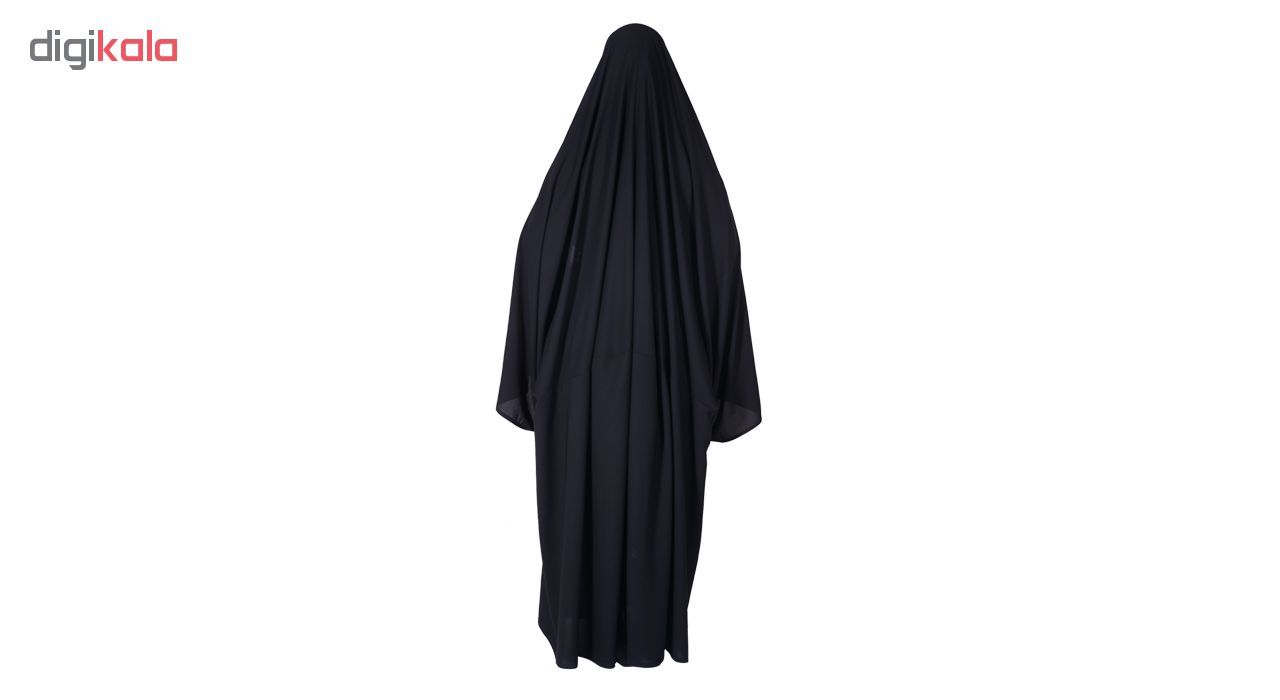 چادر قجری شهر حجاب مدل کرپ کریستال 80121 -  - 4