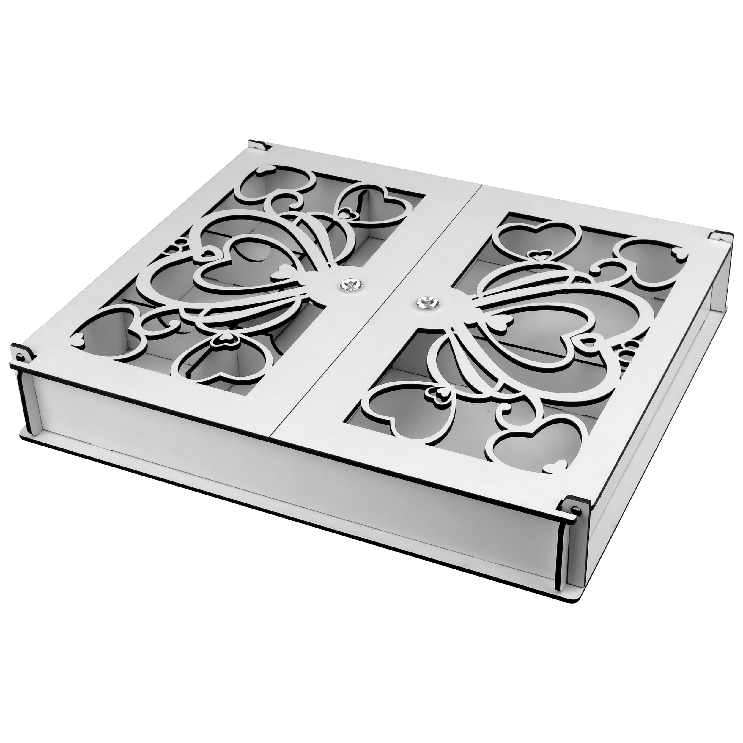 جعبه چای کیسه ای طرح سه قلب کد W3
