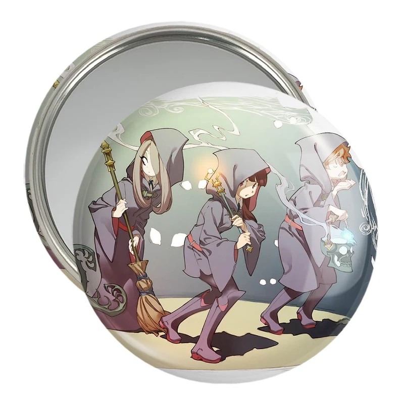 آینه جیبی خندالو مدل جانسون و اکو و سوسی انیمه جادوگران کوچک کد 22882