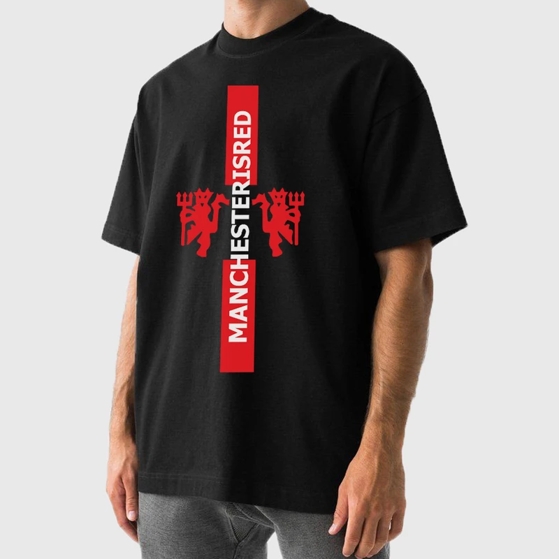 تی شرت آستین کوتاه مردانه مدل اسپرت منچستر یونایتد کد v043