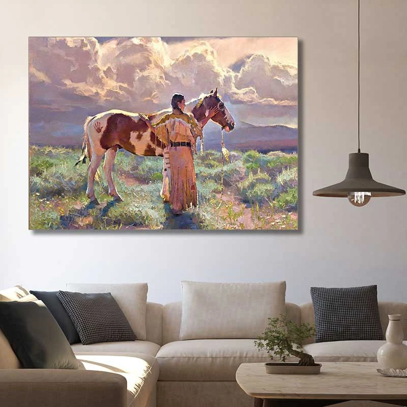 تابلو شاسی گالری استاربوی طرح اسب کد 68