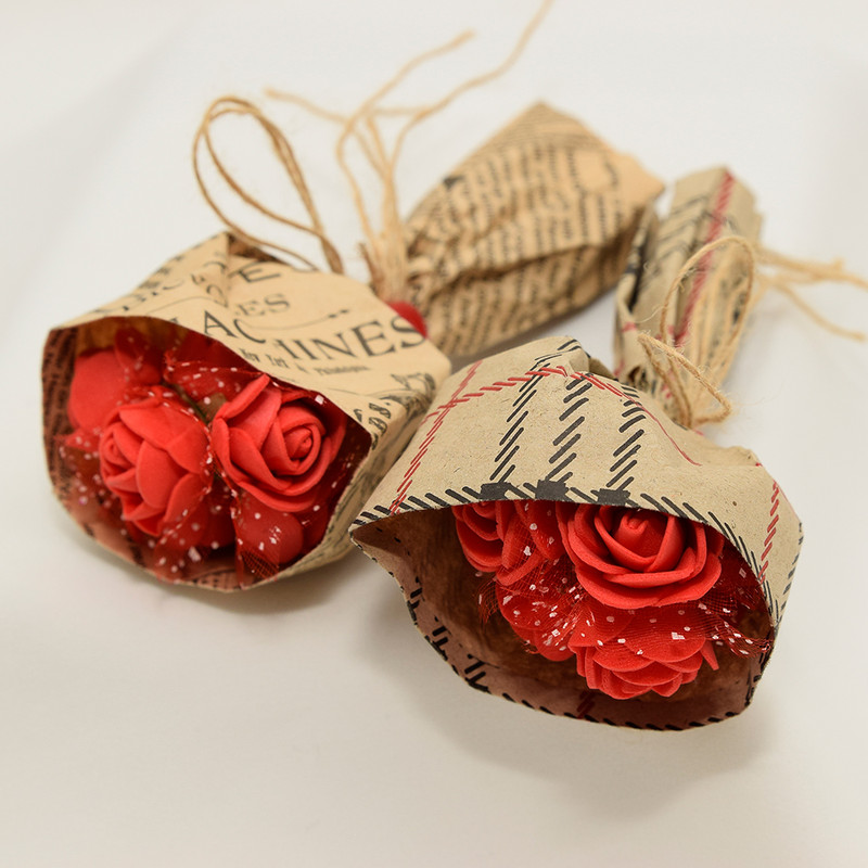 ابزار کادویی مدل دسته گل رز مجموعه 2 عددی