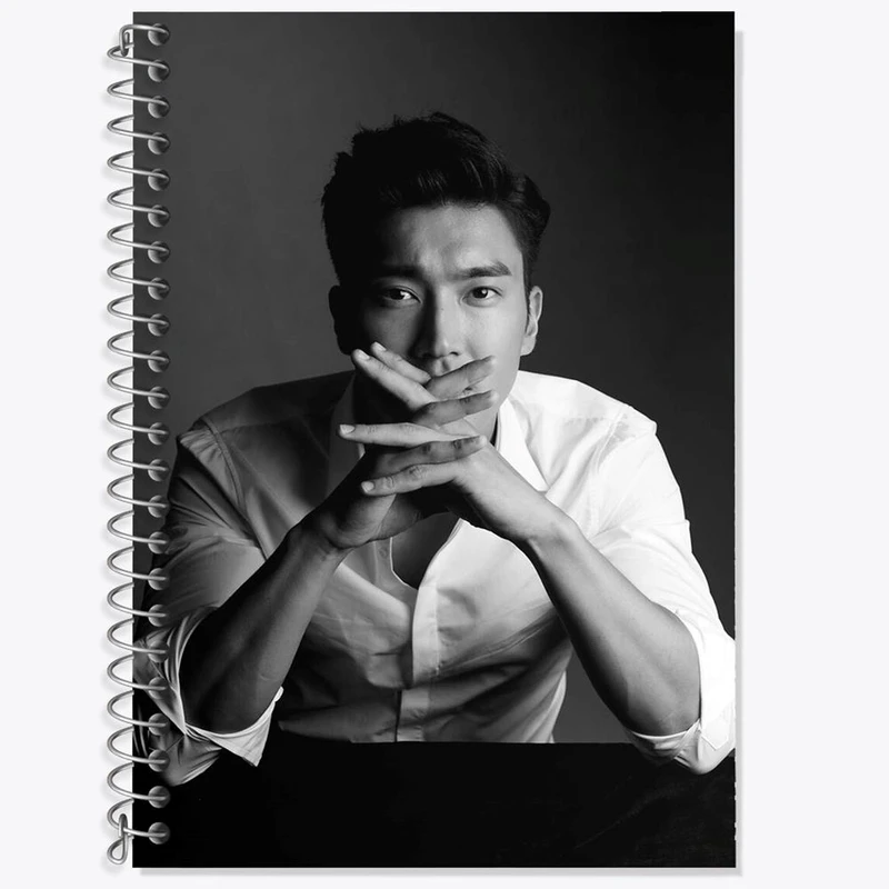 دفتر زبان 50 برگ خندالو مدل دو خط طرح شیوون گروه سوپر جونیور Super Junior کد 12188
