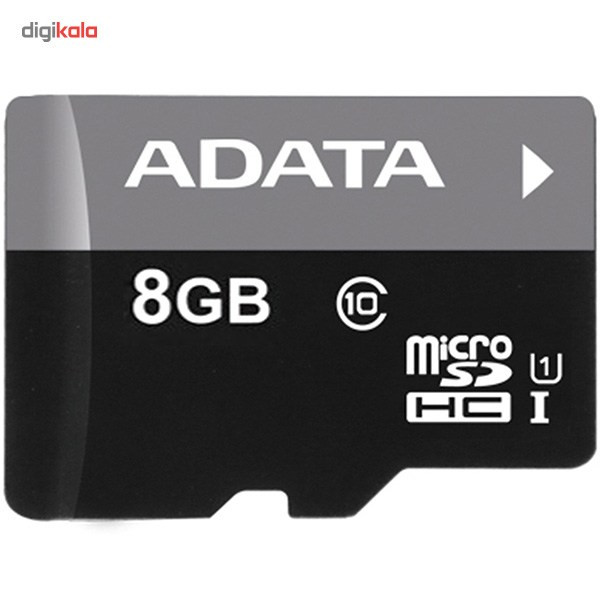 کارت حافظه microSDHC ای دیتا مدل Premier کلاس 10 استاندارد UHS-I U1 سرعت 50MBps ظرفیت 8 گیگابایت