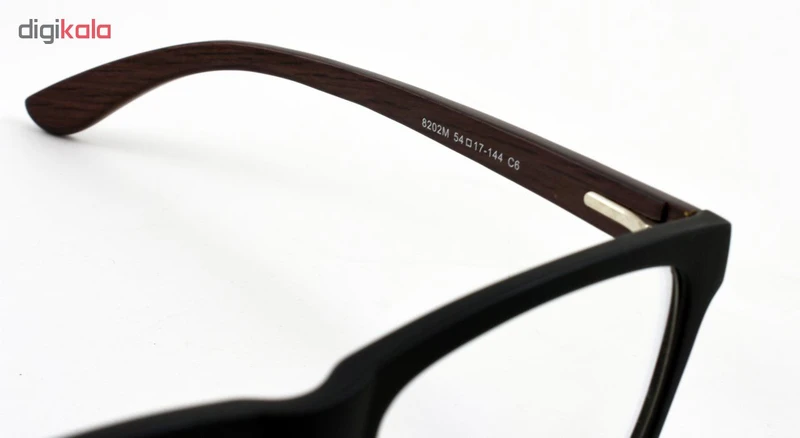 عکس شماره 6 : فریم عینک طبی مدل tr90 8202m matte black