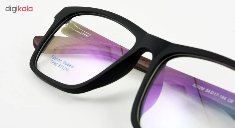 عکس شماره 7 : فریم عینک طبی مدل tr90 8202m matte black