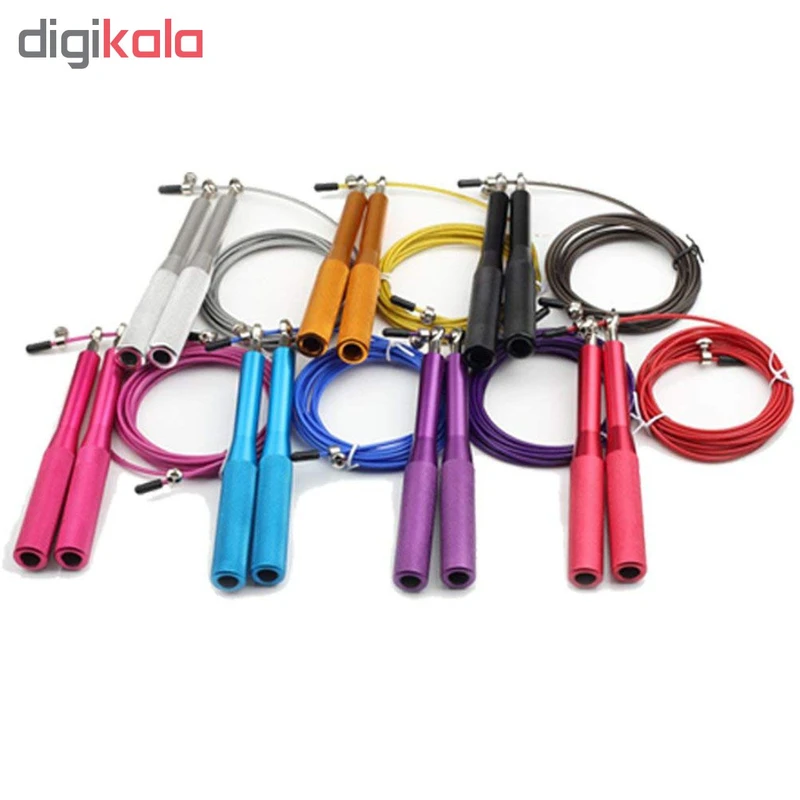 عکس شماره 4 : طناب ورزشی مدل 8 speed rope fitness به همراه دستبند پاور بالانس