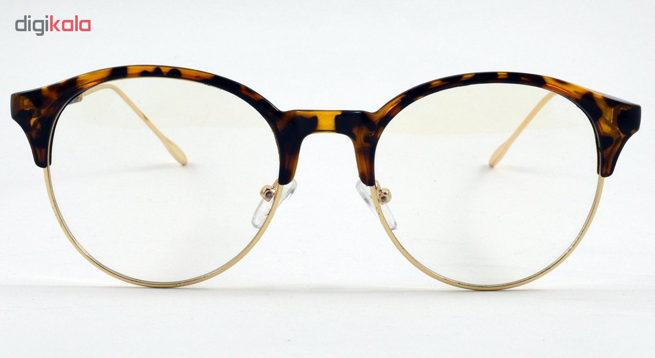 فریم عینک طبی مدل Golden Round Leopard