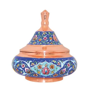 گز خوری مسی طرح بشقاب پرنده کوچک کد 68