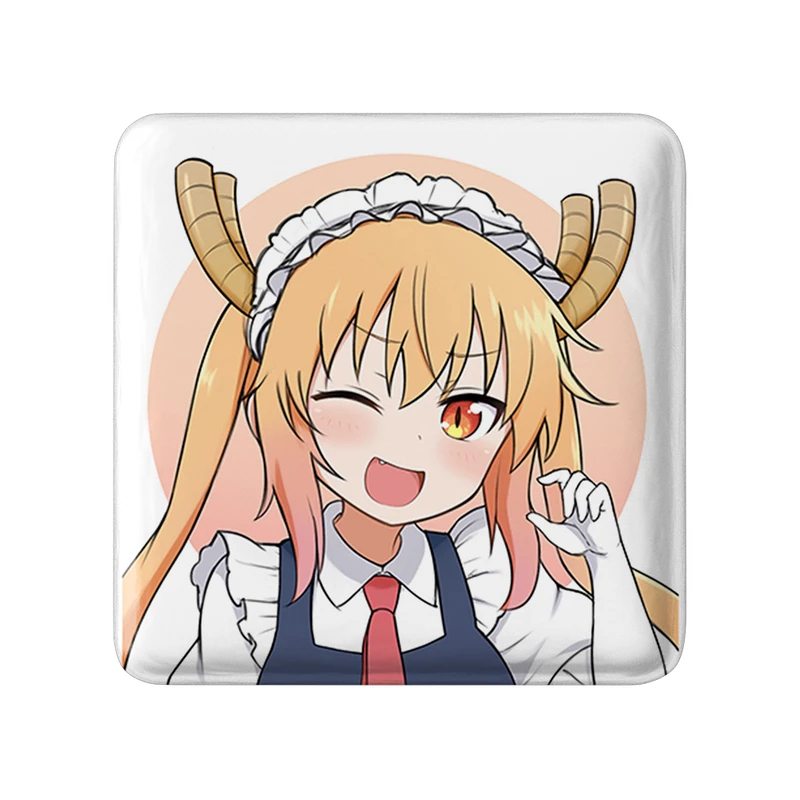 مگنت خندالو طرح توهرو انیمه اژدهای خدمتکار کوبایاشی مدل مربعی کد 36272