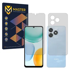 Master Resistant model transparent screen protector suitable for Honor X5c Plus Mobile phone along with the back protector